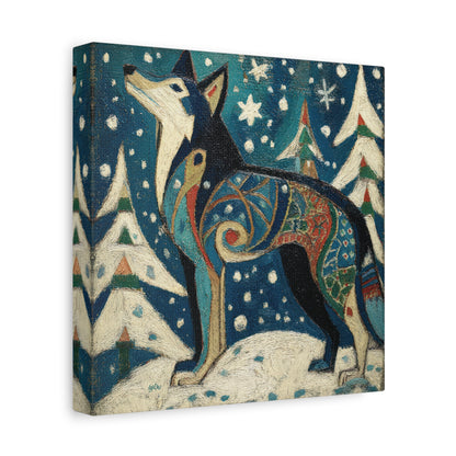 SNOWY NIGHT WOLF