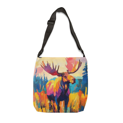 VIBRANT MOOSE - Adjustable Tote Bag
