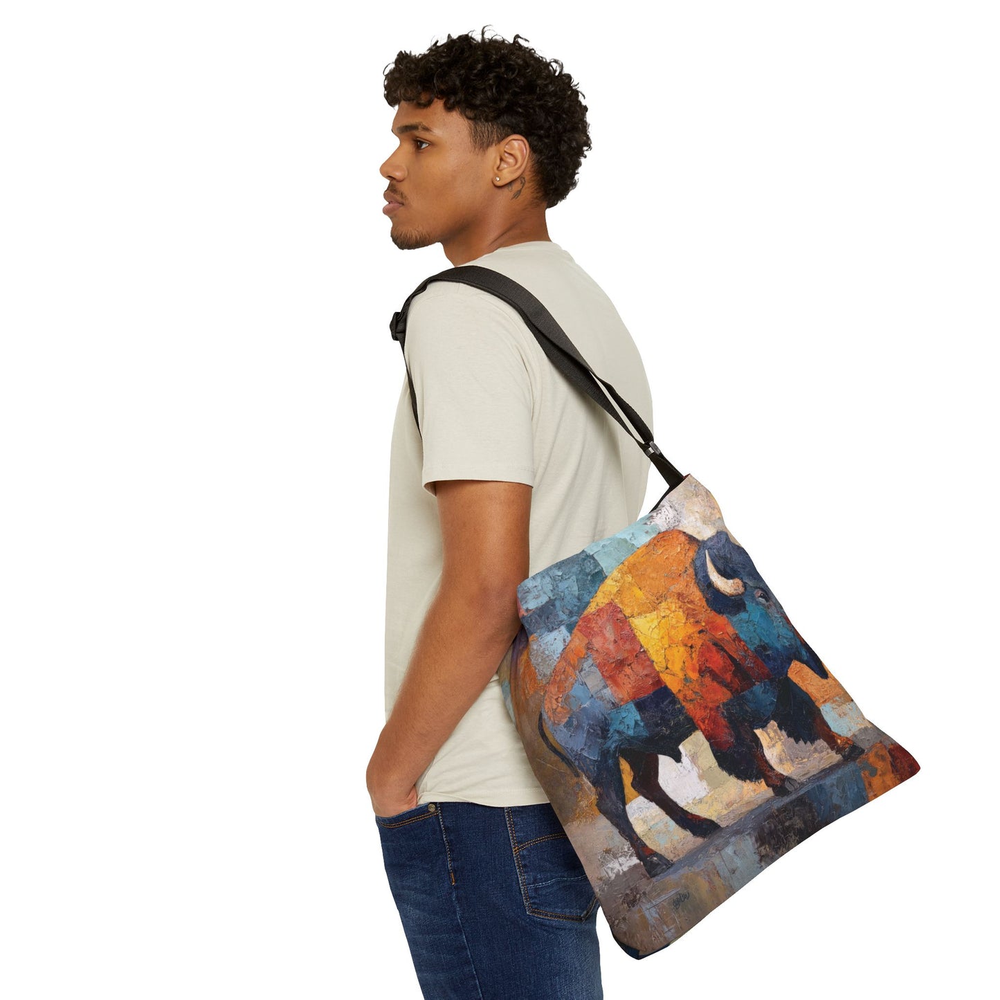 EARTH THUNDER BISON - Adjustable Tote Bag