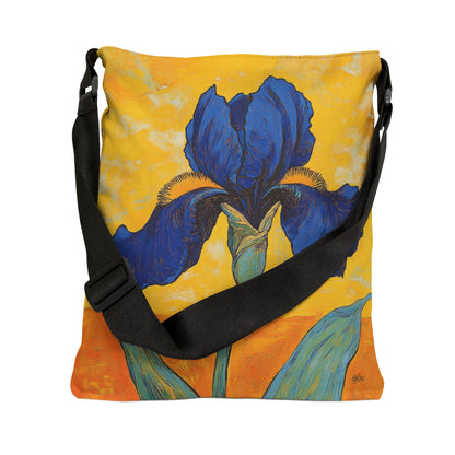 Blue Iris  - Adjustable Tote Bag