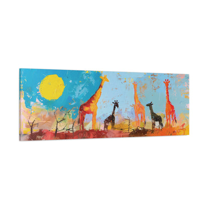 GIRAFFES ON THE SAVANNA