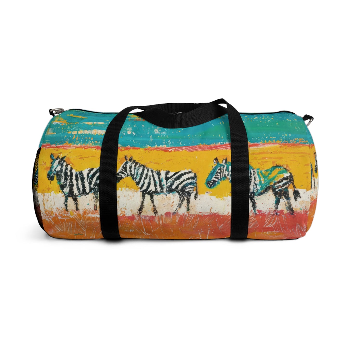 CRAYON PAINT ZEBRAS  - DUFFLE