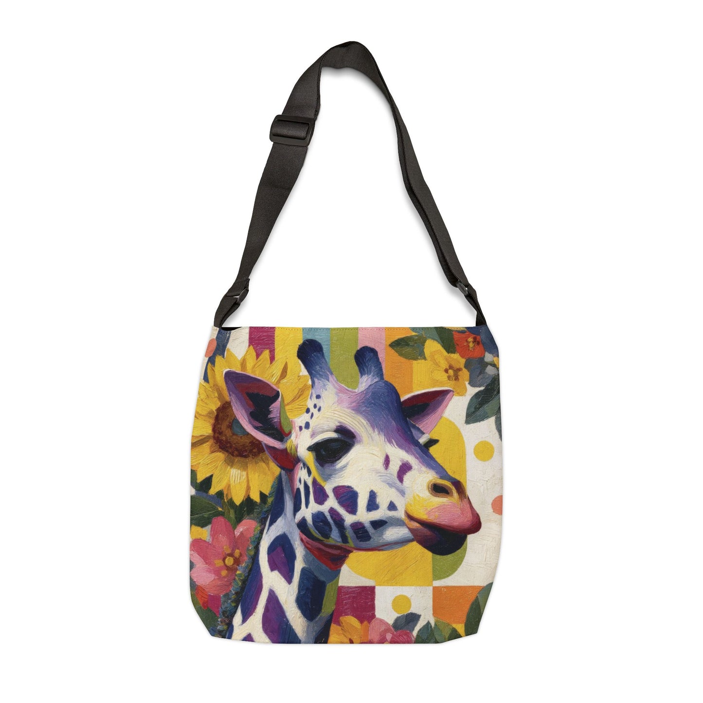 GIRAFFE COLOR SPREE  - Adjustable Tote Bag