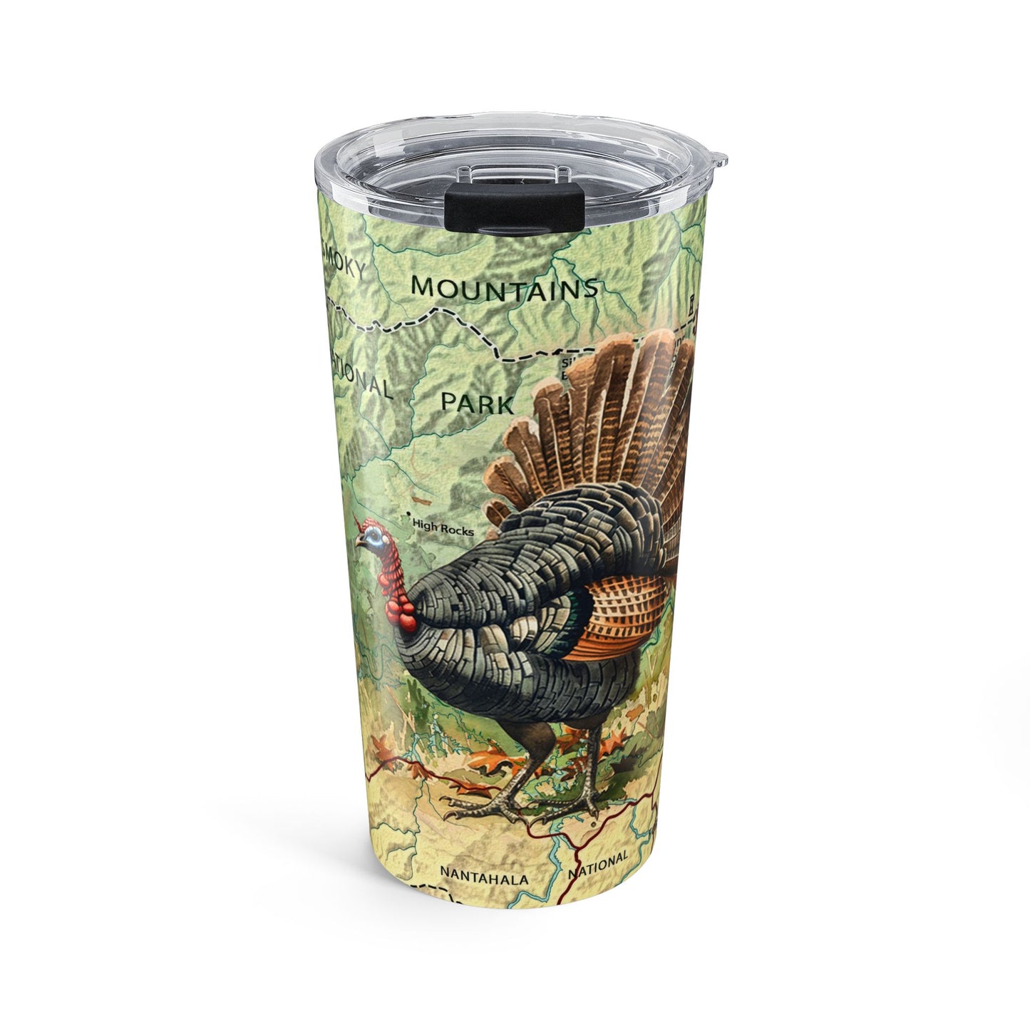 GREAT SMOKY MOUNTAINS NATIONAL PARK -  WILD TURKEY Tumbler 20oz