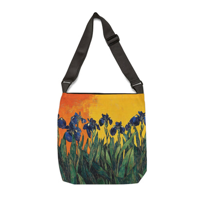 Blue Iris  - Adjustable Tote Bag
