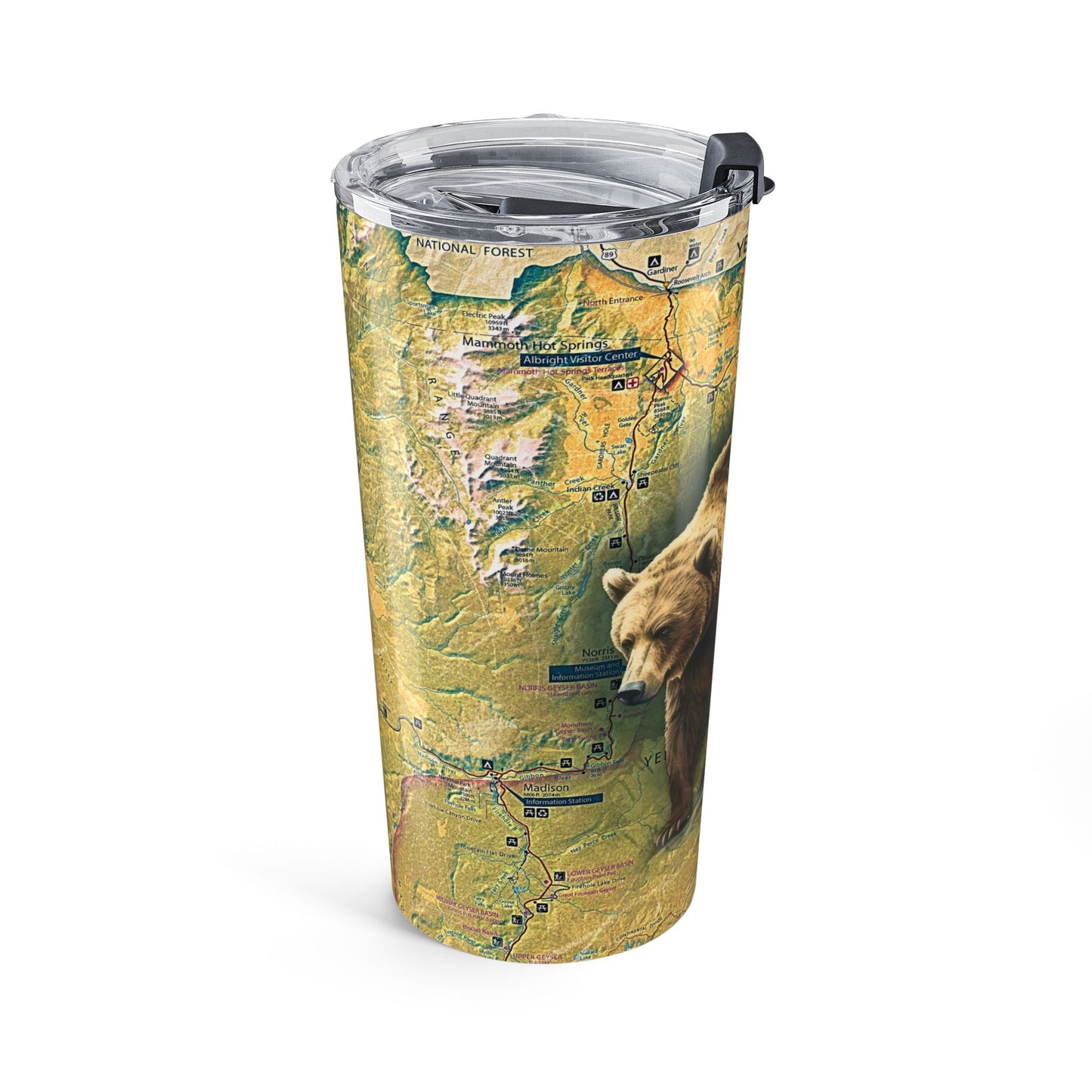 YELLOWSTONE NATIONAL PARK -  GRIZZLY Tumbler 20oz