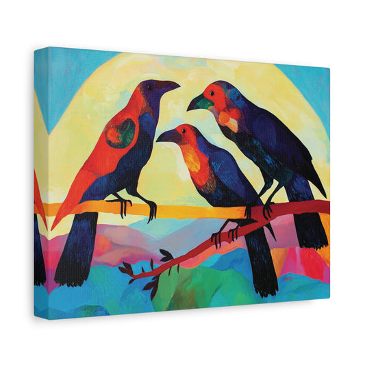 MARDI GRAS BLACKBIRDS
