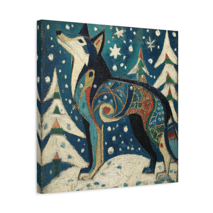 SNOWY NIGHT WOLF