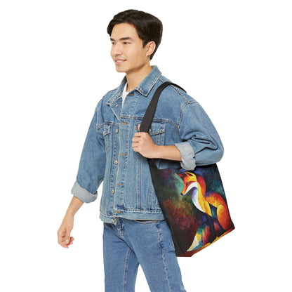 JEWELED FOX  - Adjustable Tote Bag