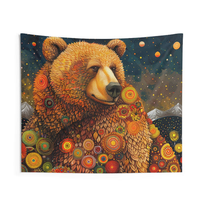 DREAMING BEAR - Wall Tapestry