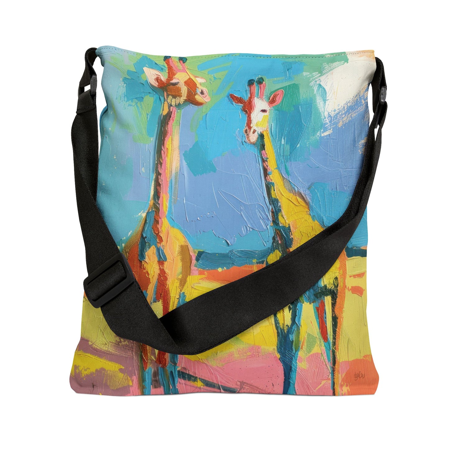COLORFUL GIRAFFES – Adjustable Tote Bag