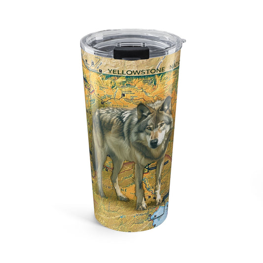 YELLOWSTONE NATIONAL PARK -  WOLF Tumbler 20oz