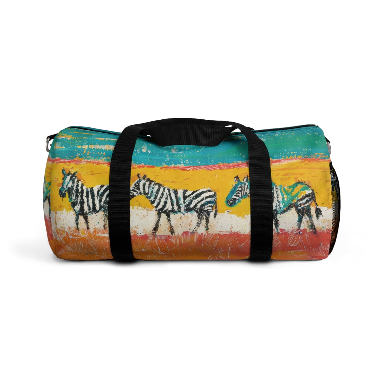 CRAYON PAINT ZEBRAS  - DUFFLE