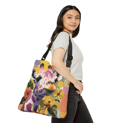 GIRAFFE COLOR SPREE  - Adjustable Tote Bag