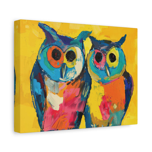 GREAT HORNED OWLS – COLOR SPLASH