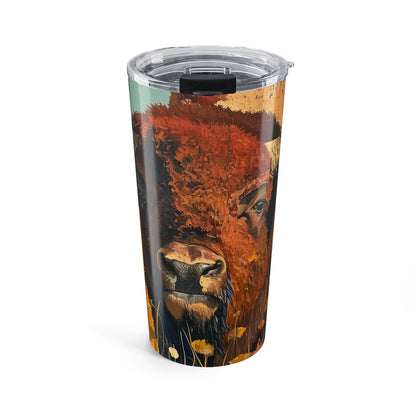 Bison in Meadow - Tumbler 20oz
