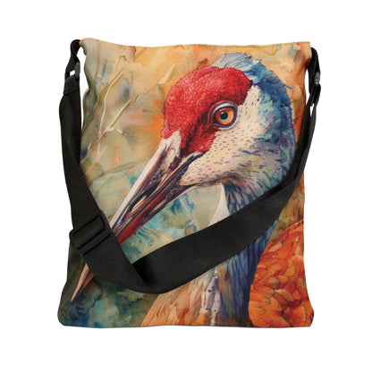 WATERCOLOR CRANE – Adjustable Tote Bag