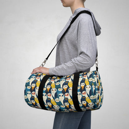 BLUE OWLS LOOKING - DUFFLE