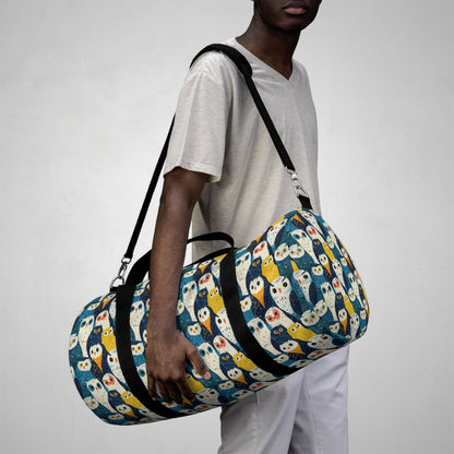 BLUE OWLS LOOKING - DUFFLE
