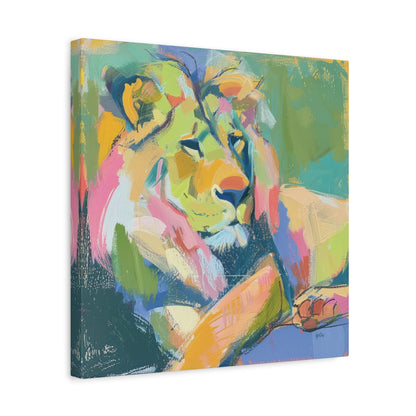 LOUNGING LION