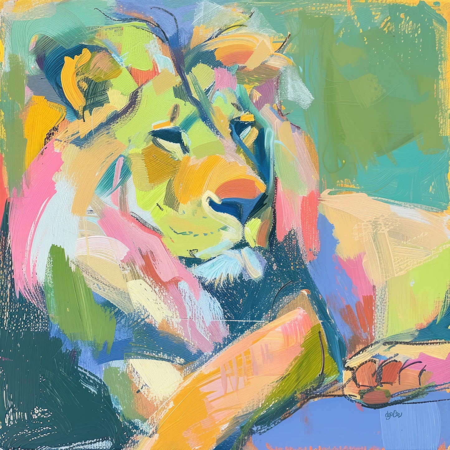 LOUNGING LION  - Tumbler 20oz