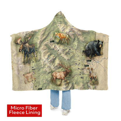 ROCKY MOUNTAIN NATIONAL PARK - Hooded Fleece Blanket