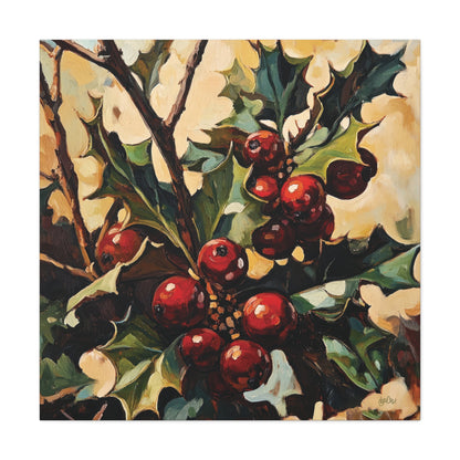 Winter Woodland Botanicals — 16×16 Canvas Set of Four