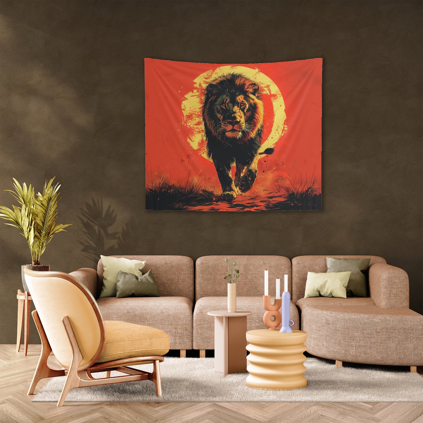 AFRICAN LION - Wall Tapestry