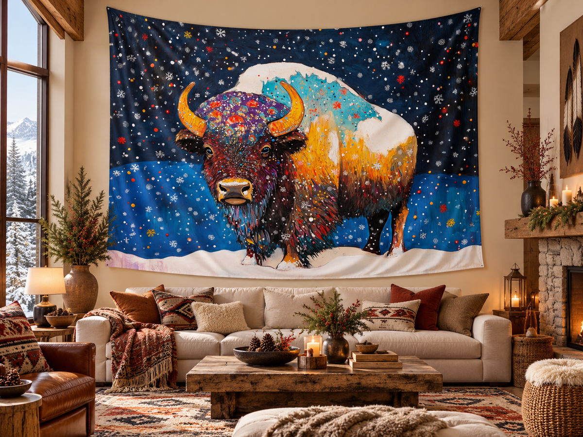 EARTH SPIRIT BISON – Wall Tapestry