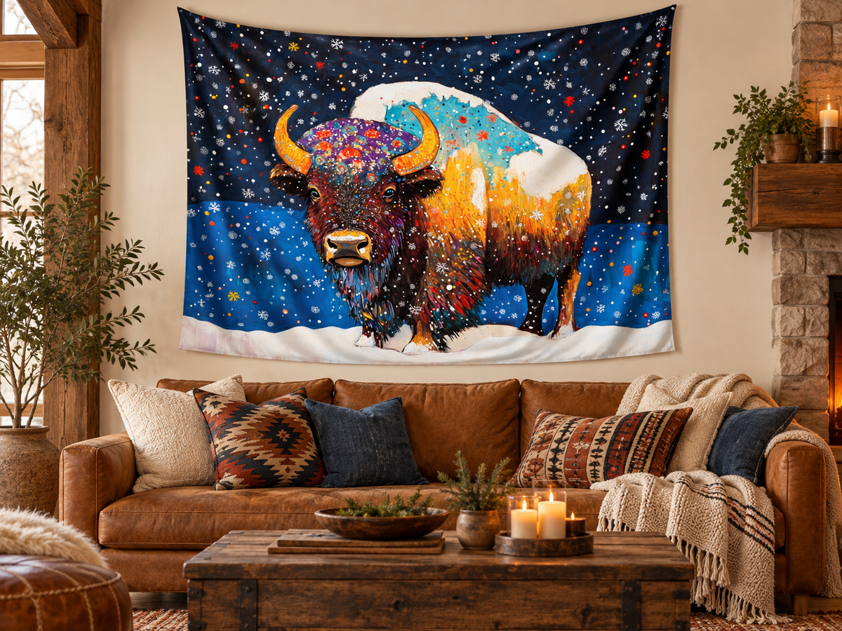 EARTH SPIRIT BISON – Wall Tapestry
