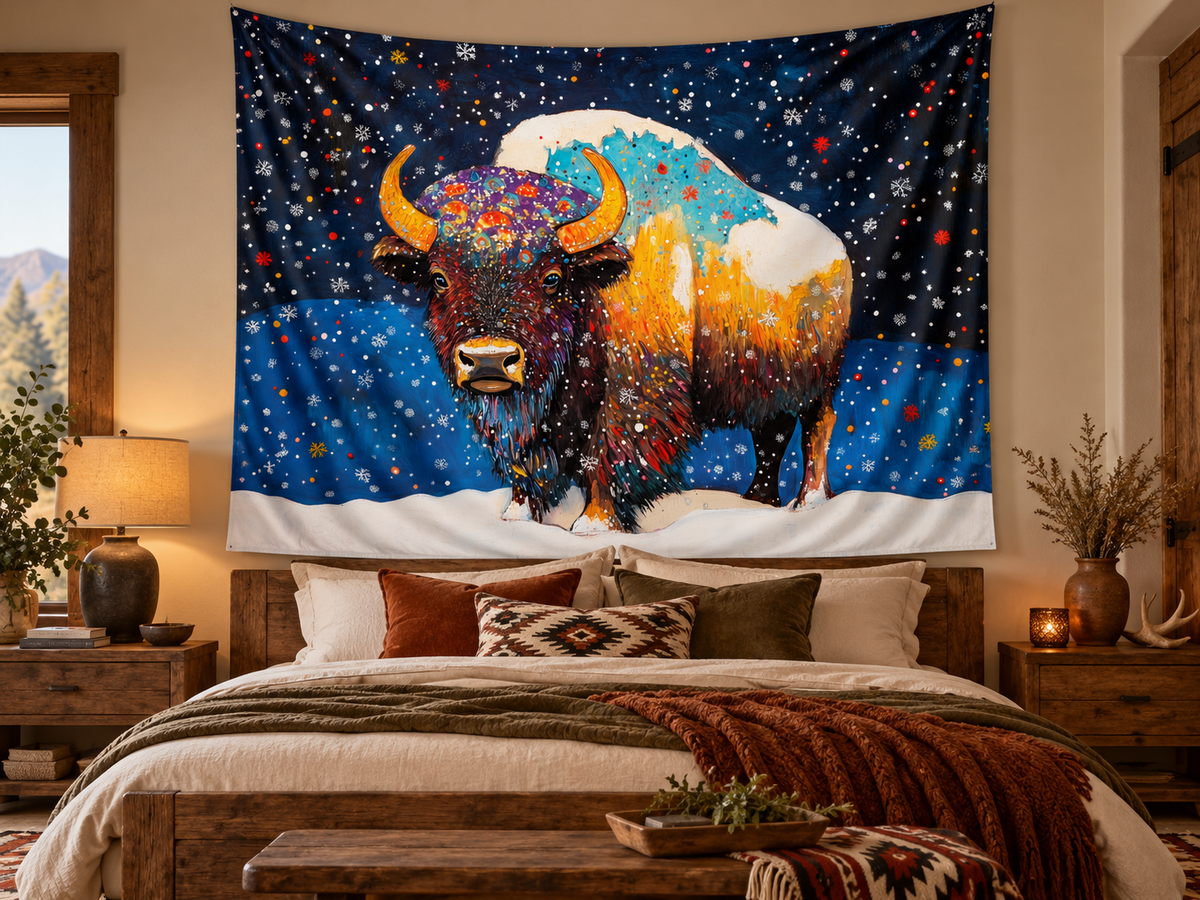 EARTH SPIRIT BISON – Wall Tapestry