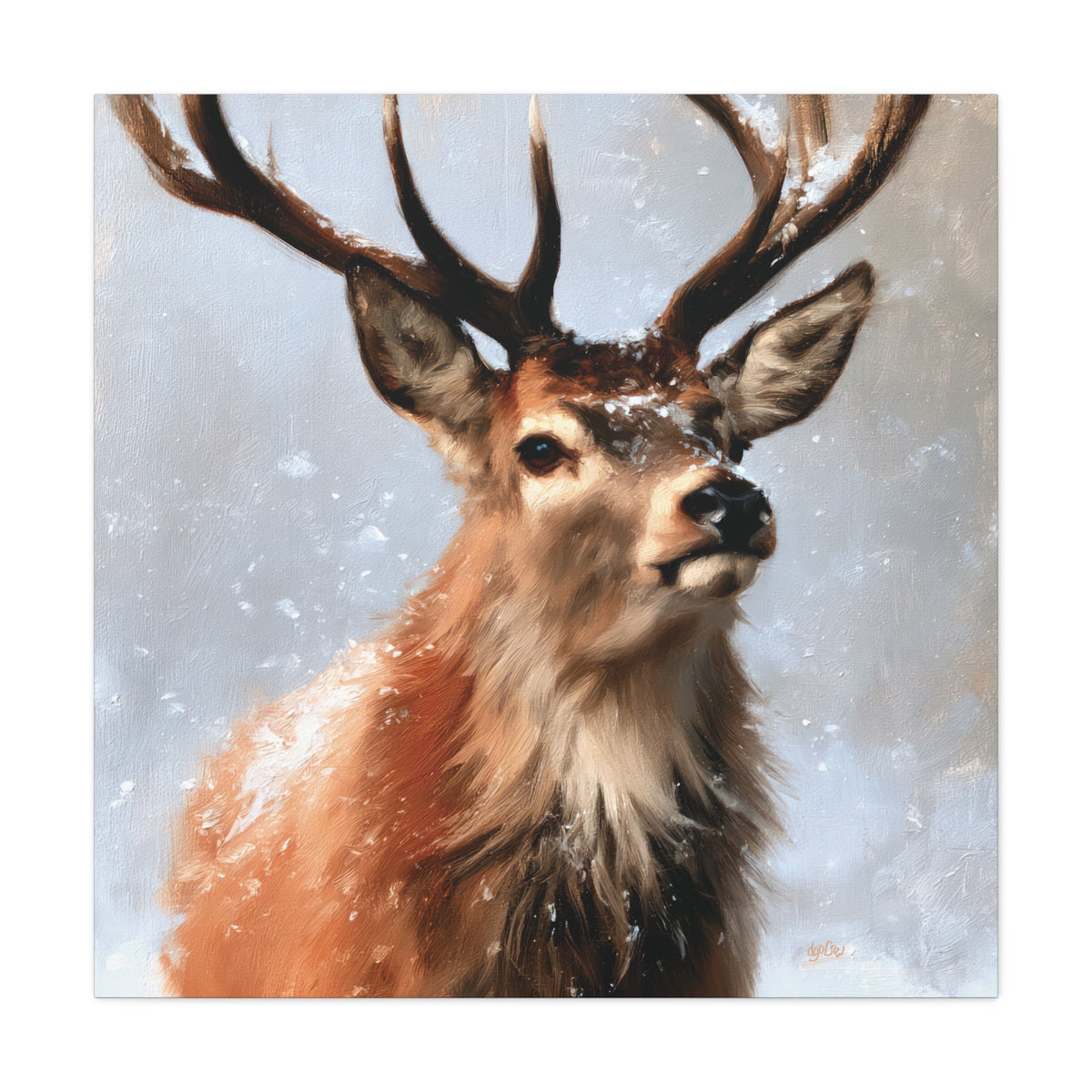 SNOWY DEER