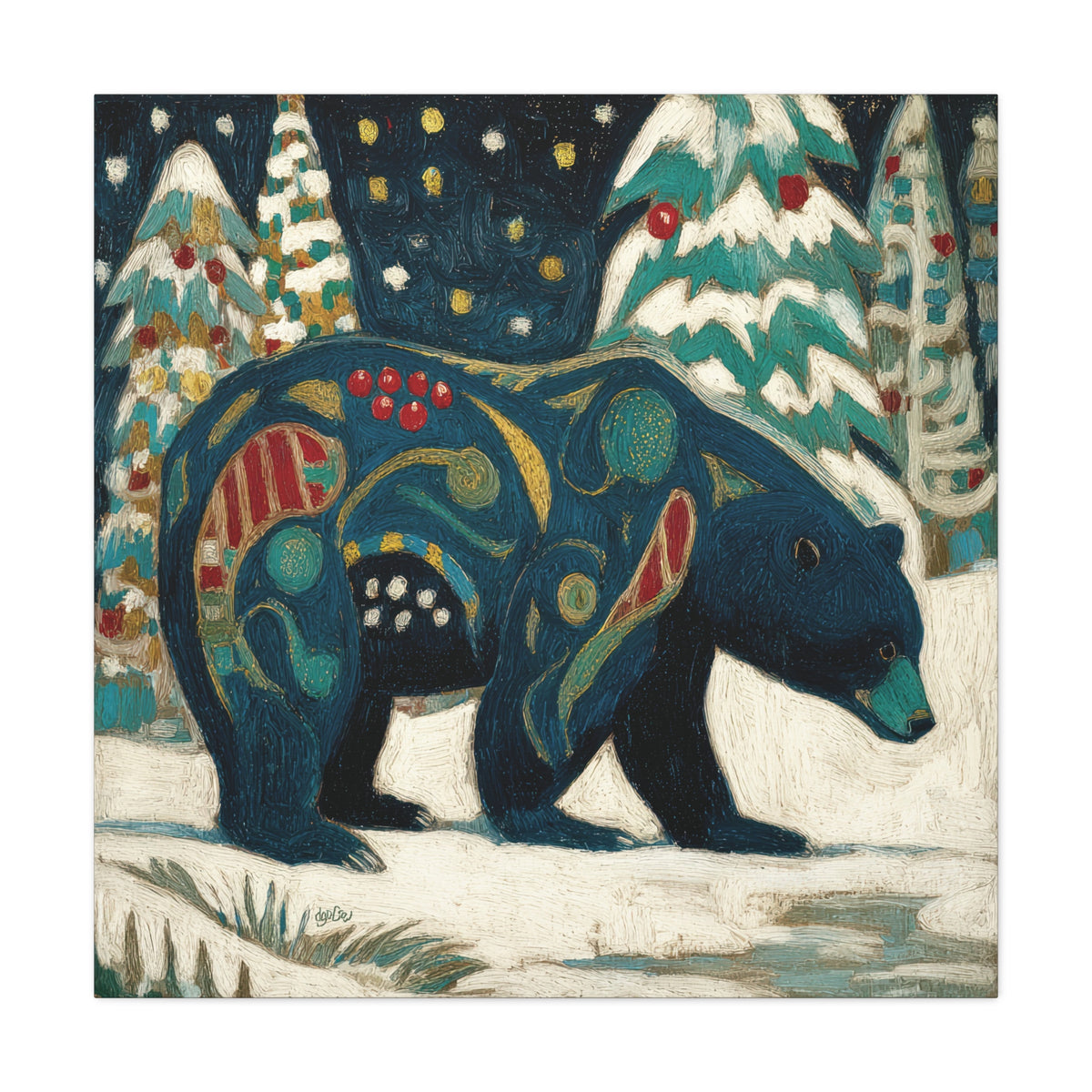 SNOWY NIGHT BEAR
