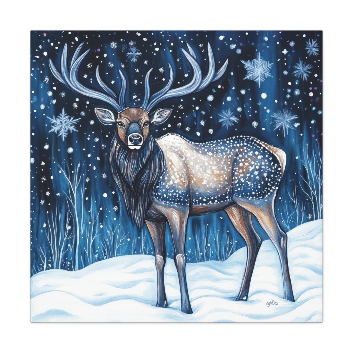MIDNIGHT WINTER ELK