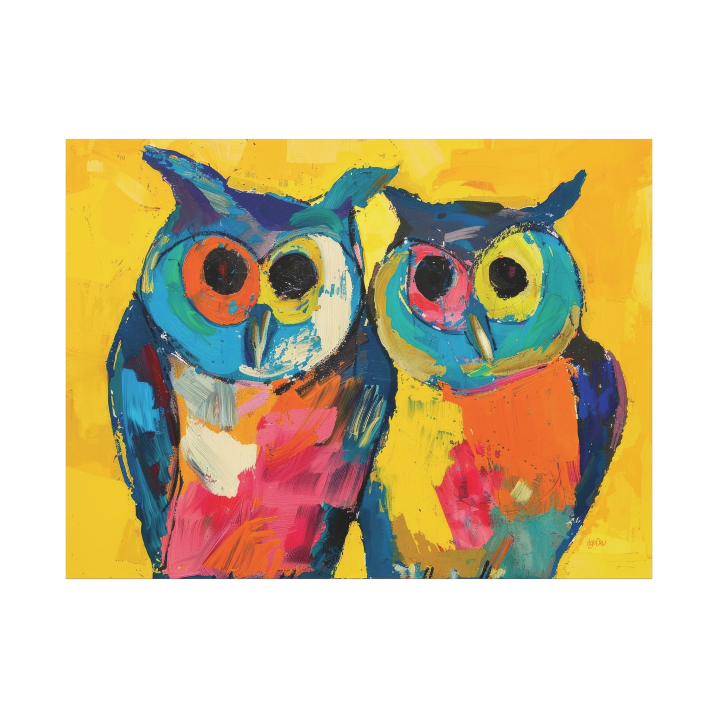 GREAT HORNED OWLS – COLOR SPLASH