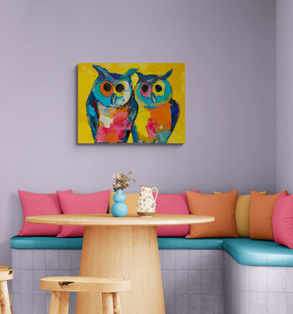 GREAT HORNED OWLS – COLOR SPLASH