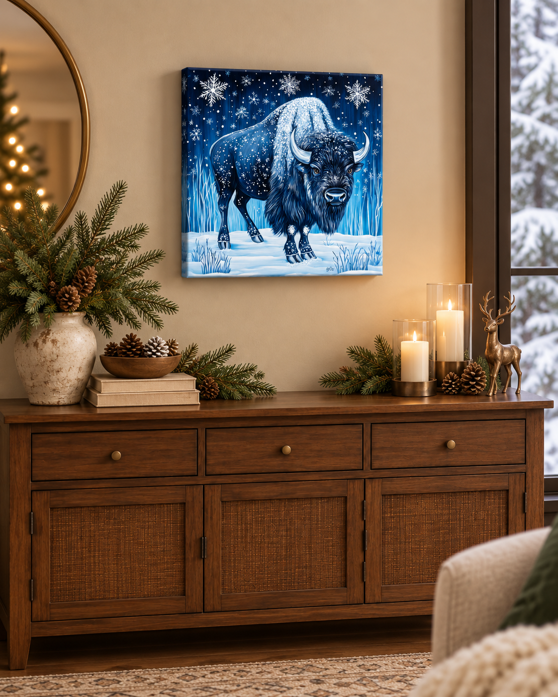 MIDNIGHT WINTER BISON