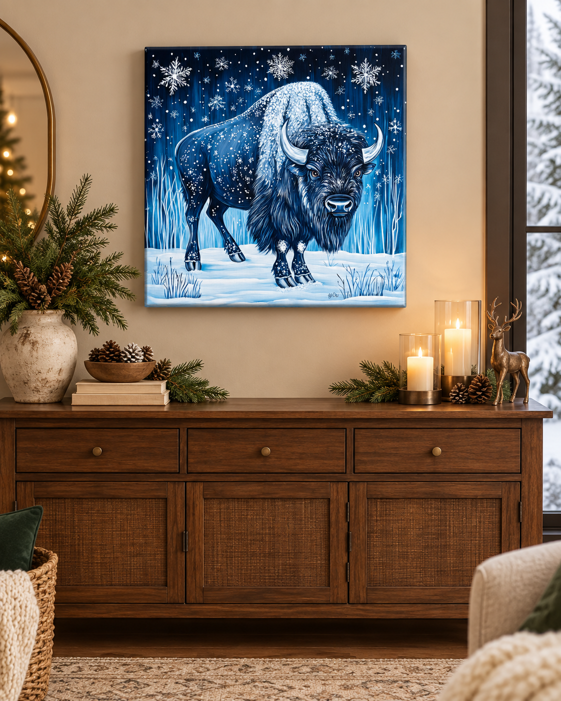 MIDNIGHT WINTER BISON