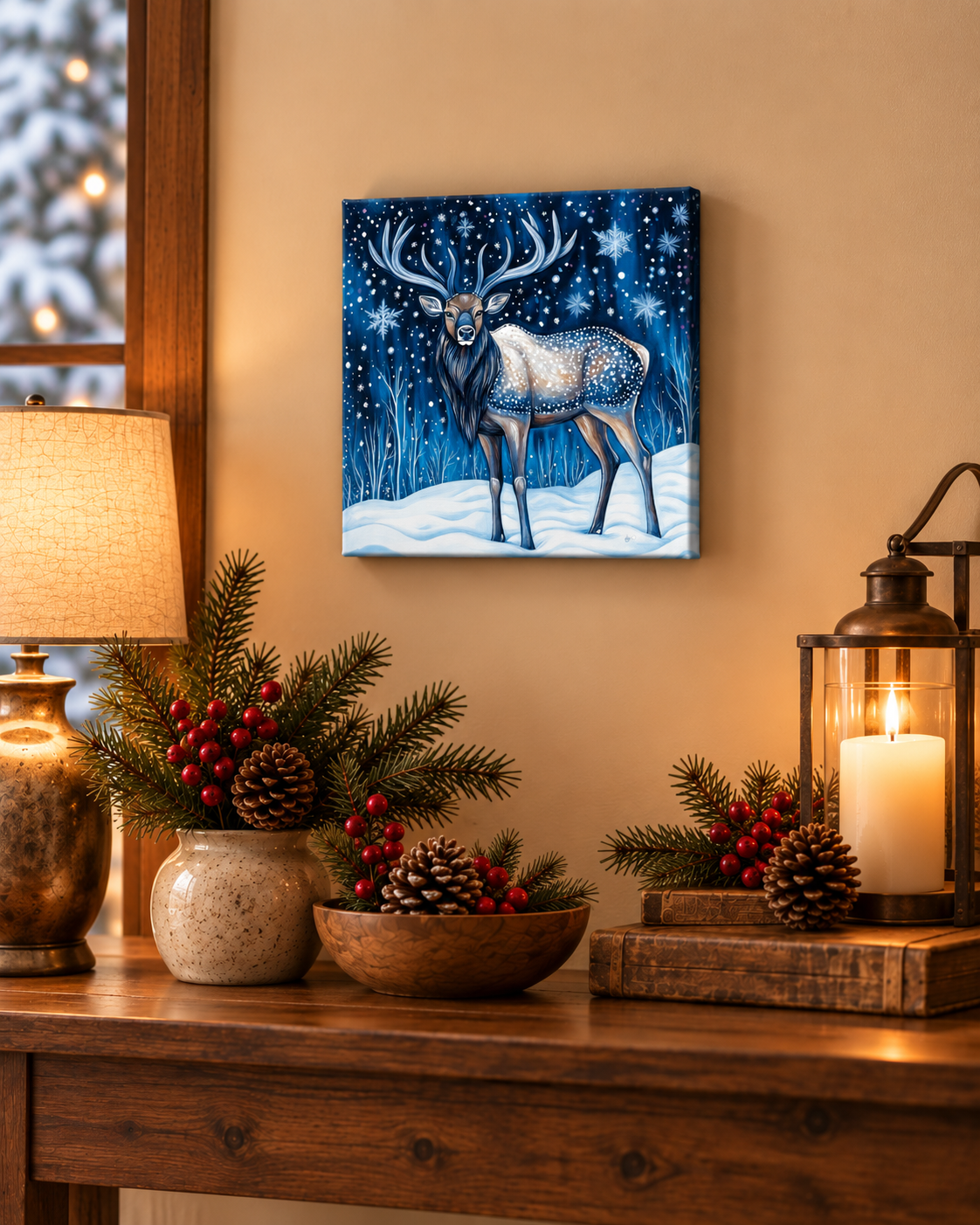 MIDNIGHT WINTER ELK