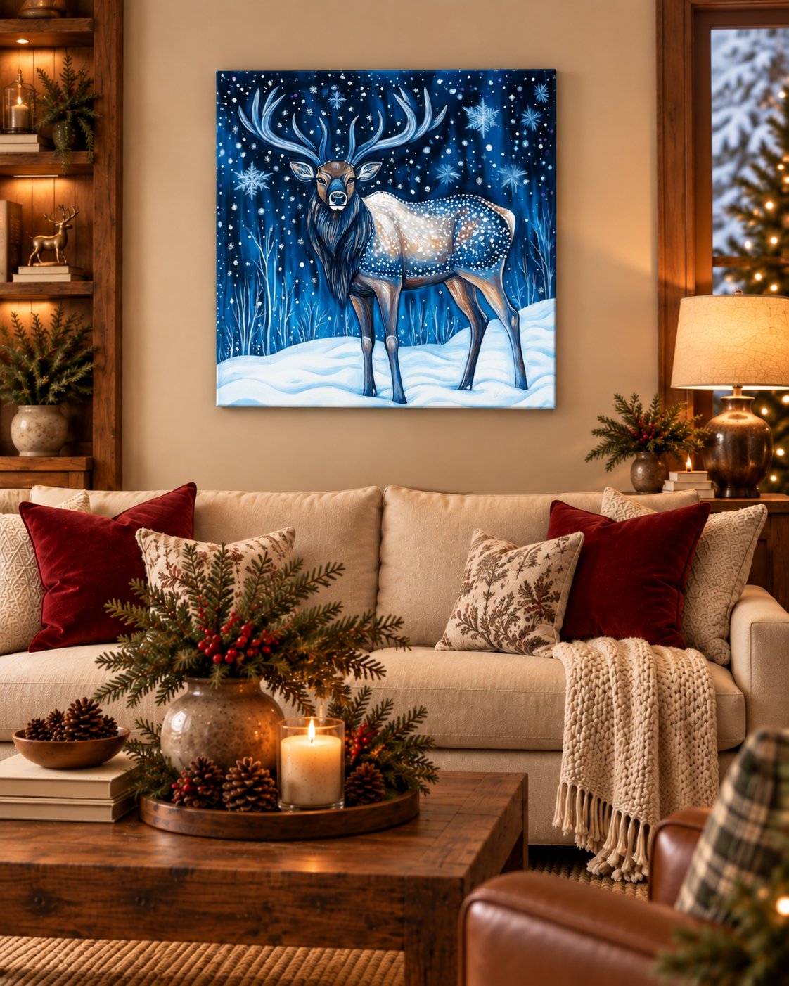 MIDNIGHT WINTER ELK