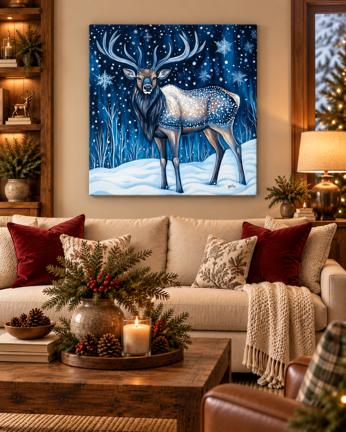 MIDNIGHT WINTER ELK