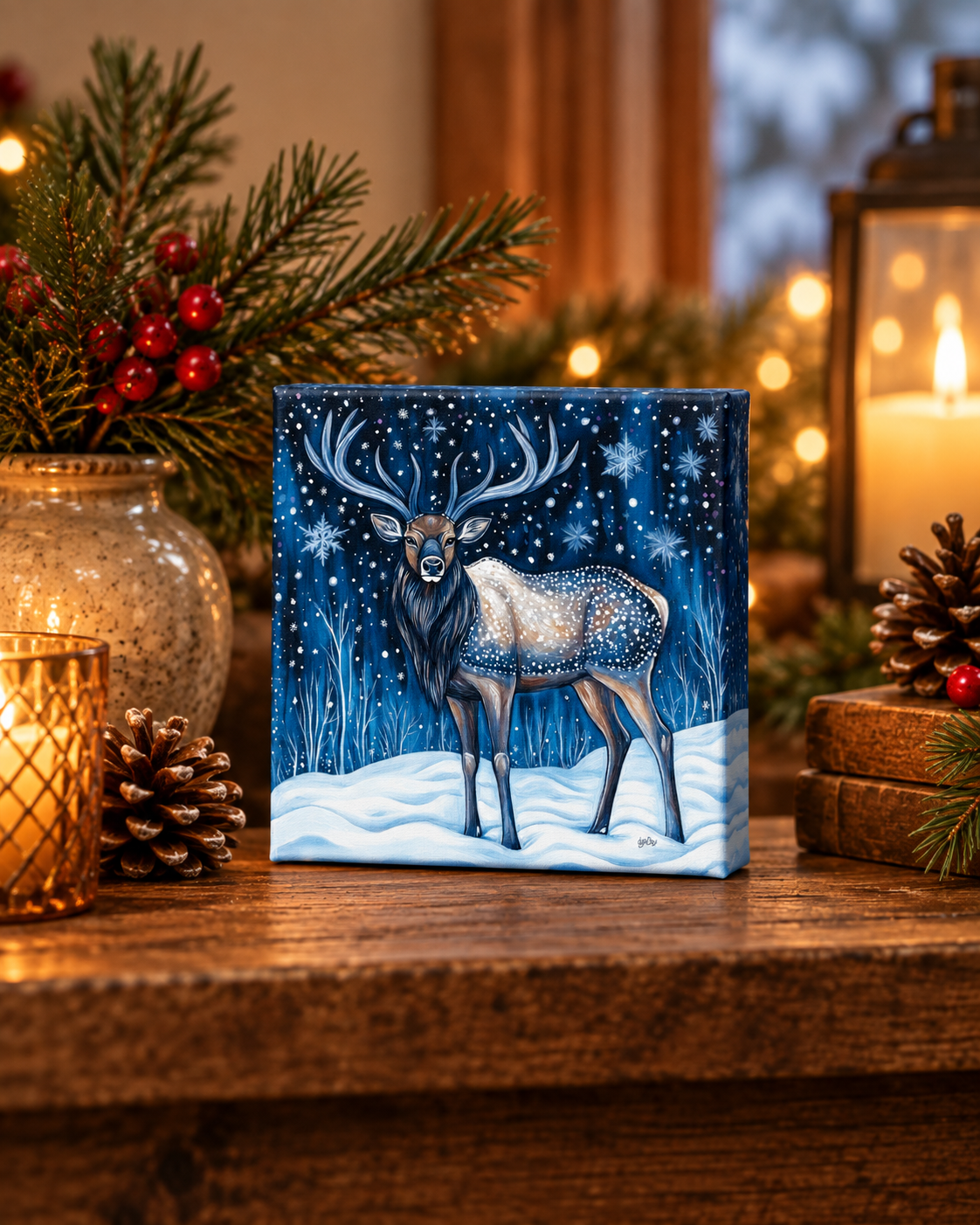 MIDNIGHT WINTER ELK
