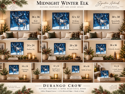 MIDNIGHT WINTER ELK