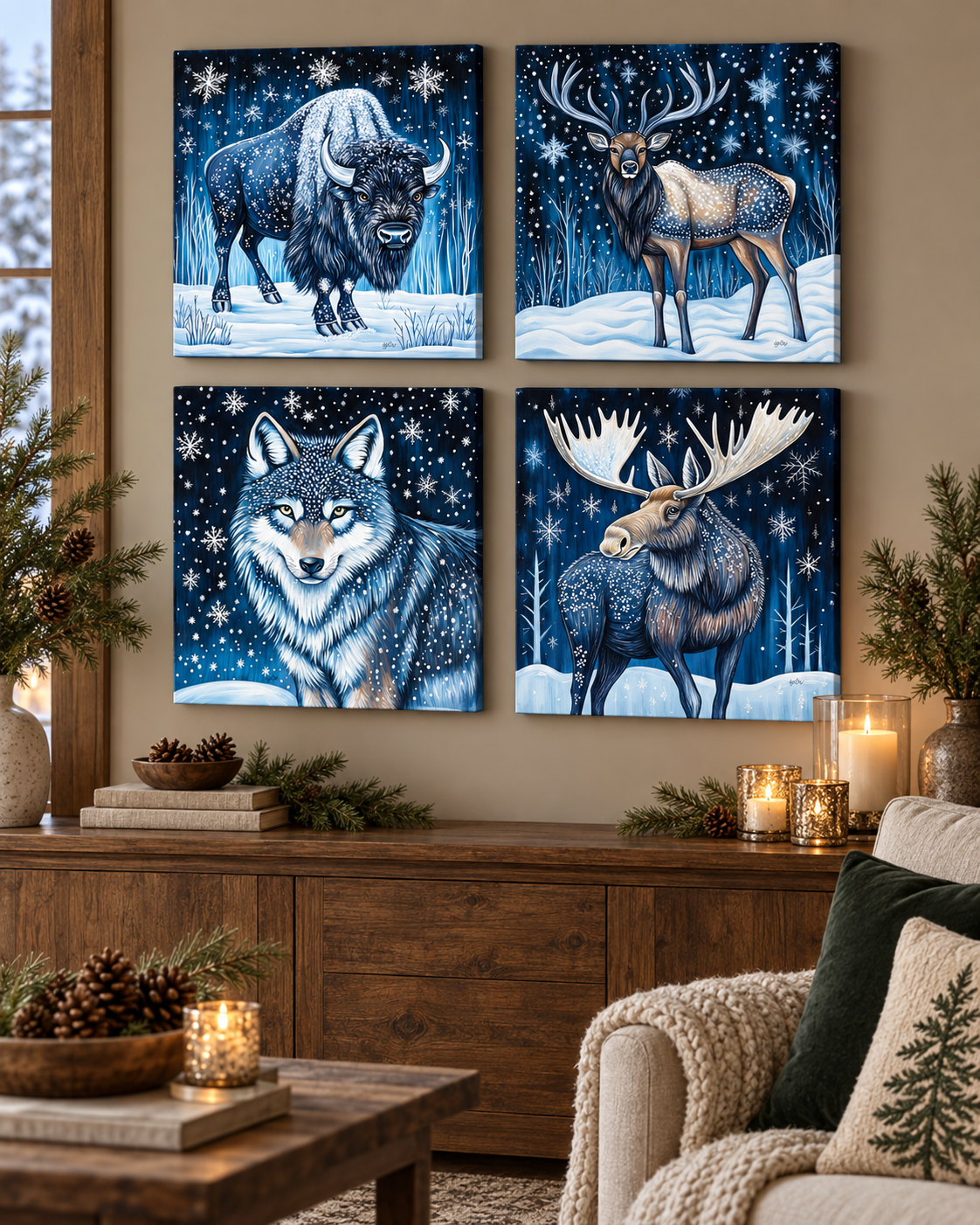 MIDNIGHT WINTER WOLF