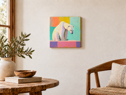 PASTEL POLAR BEAR – LOOKING IN