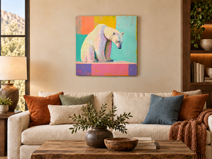 PASTEL POLAR BEAR – LOOKING IN