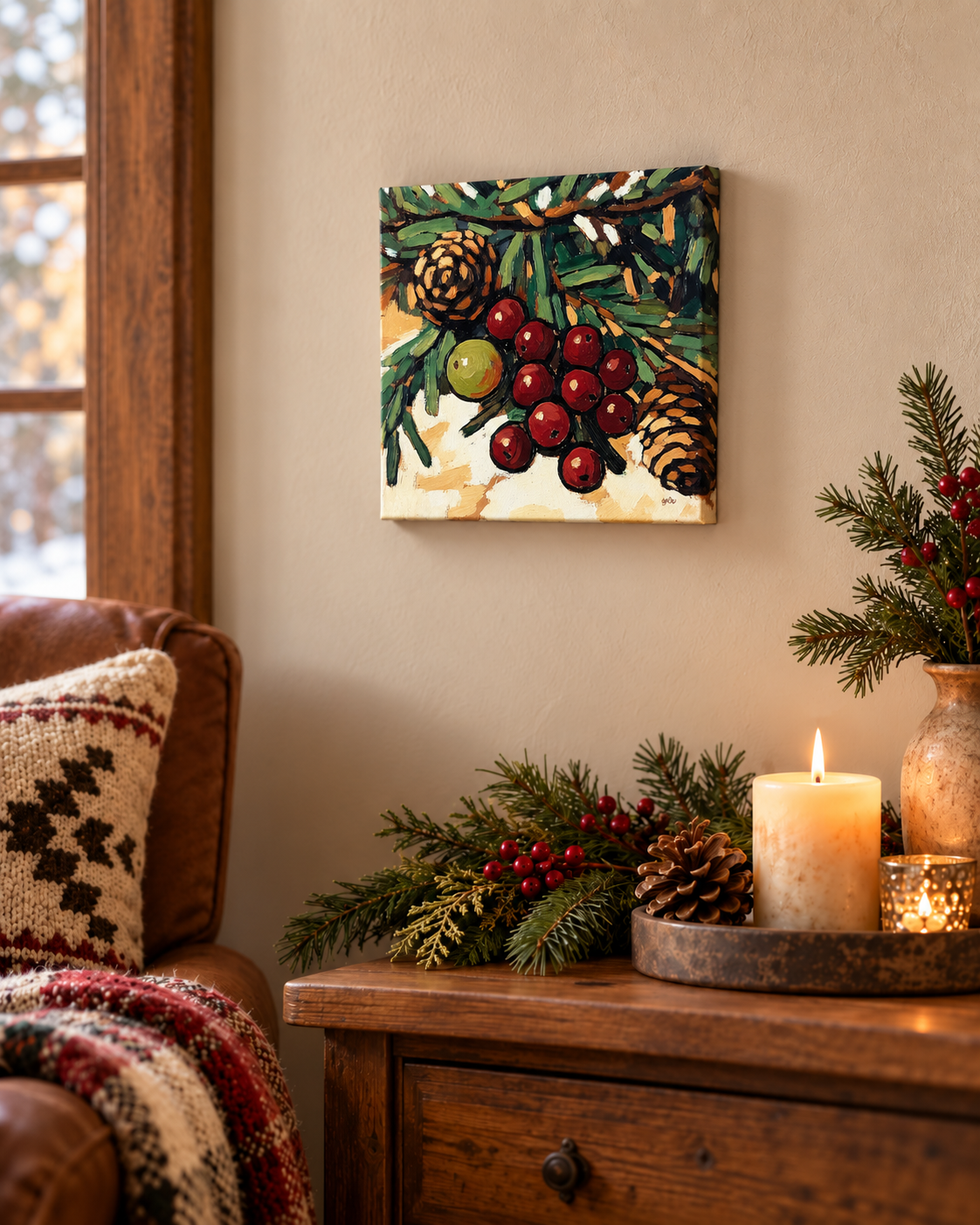 PINE CONES & BERRIES