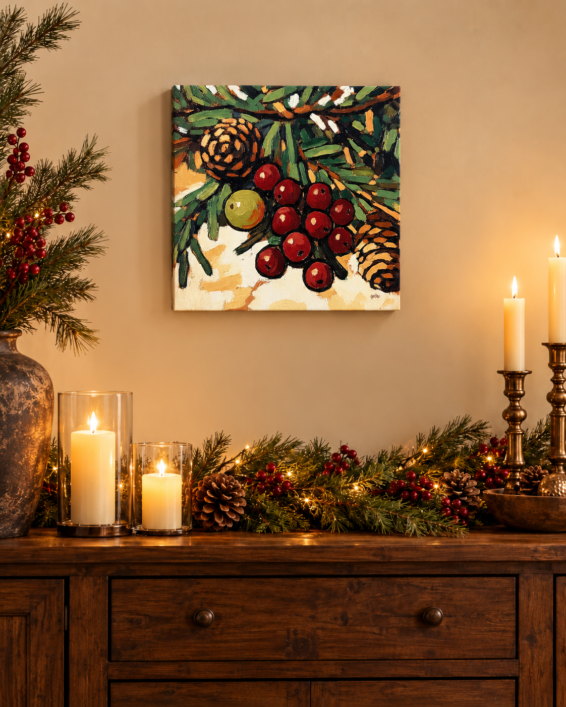 PINE CONES & BERRIES