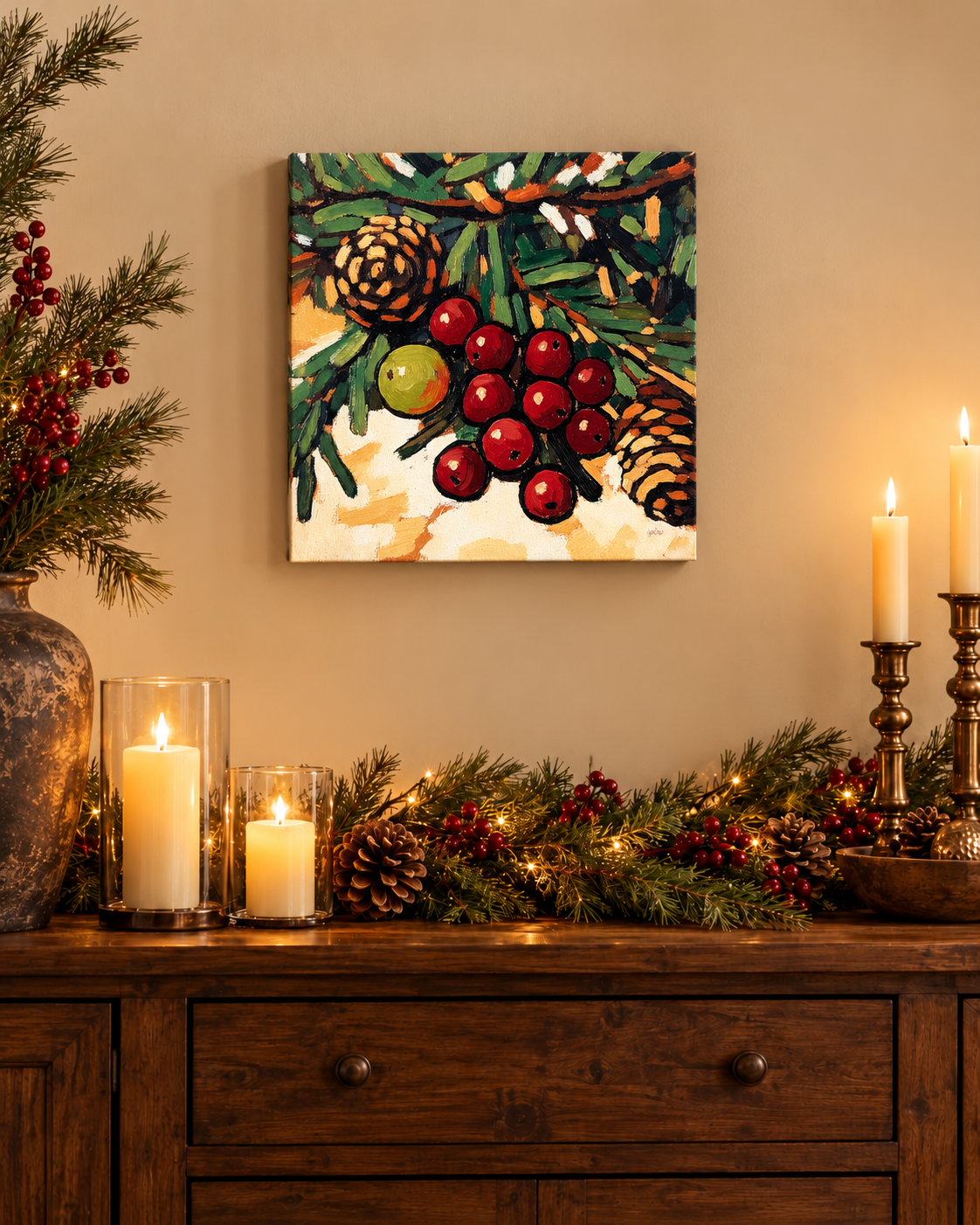 PINE CONES & BERRIES
