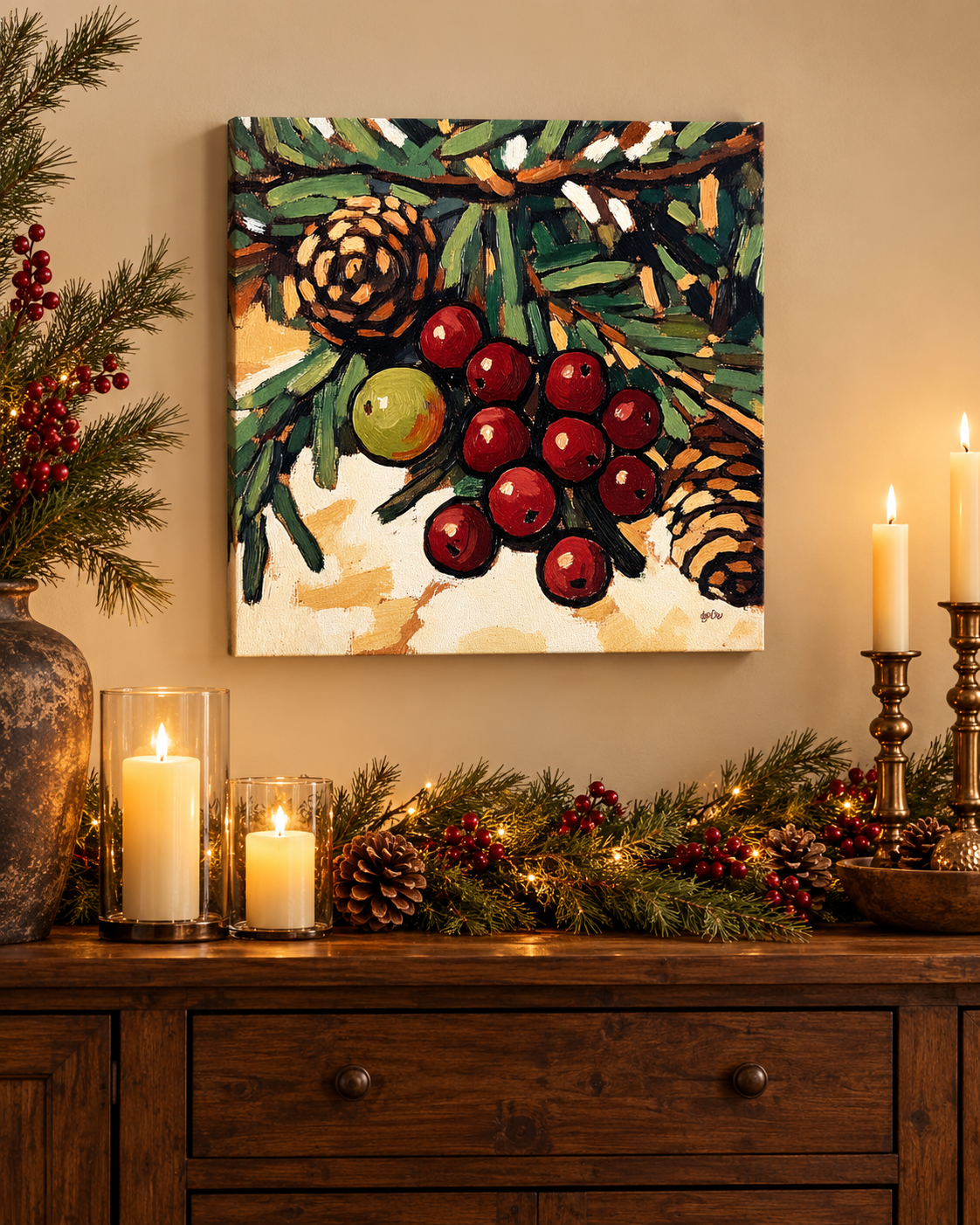 PINE CONES & BERRIES